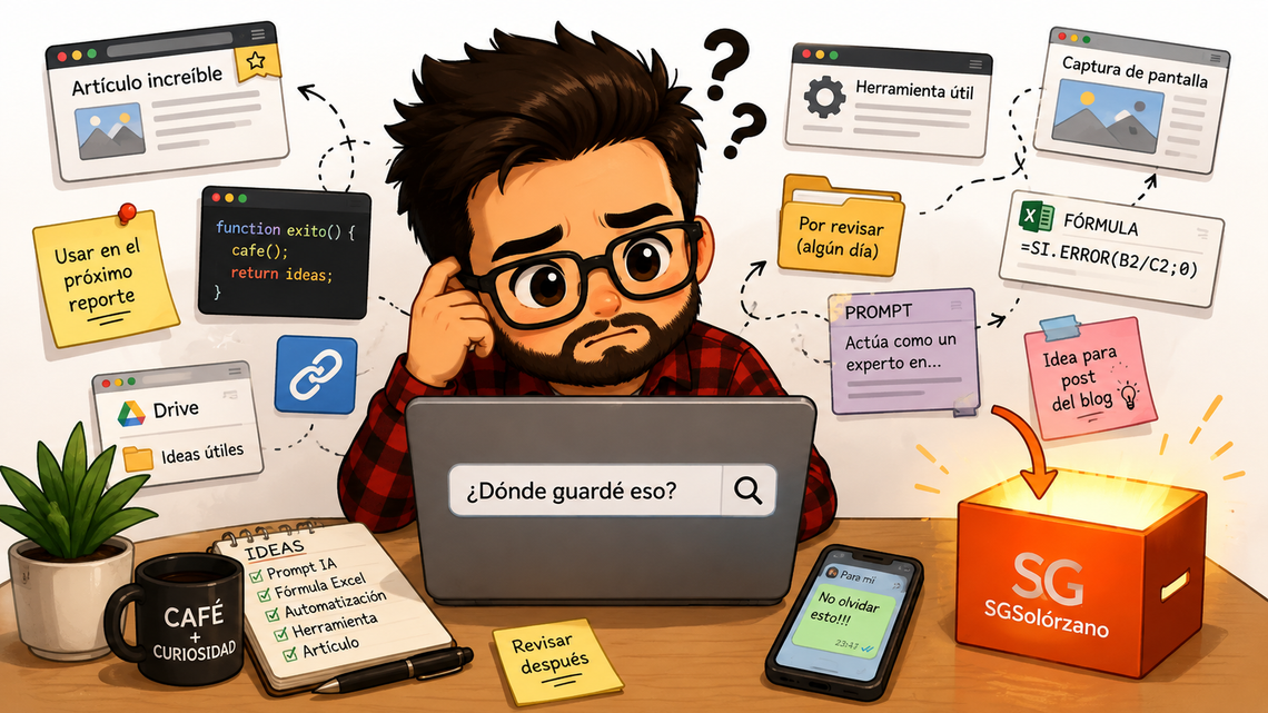 Las cosas útiles que encuentro en Internet siempre terminan perdidas