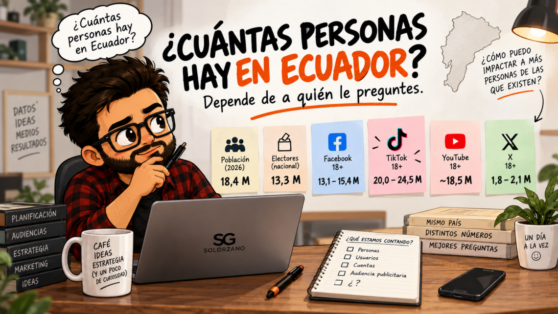 ¿Cuántas personas hay en Ecuador? Depende de a quién le preguntes